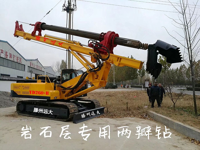 岩石層專用香蕉视频APP在线观看，鑽頭為兩瓣鑽，打樁深度30米，支持定做